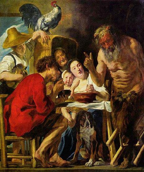 Jacob Jordaens The Satyr and the Peasant